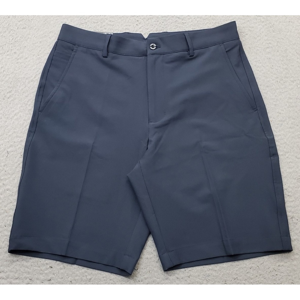 Dunning Golf Shorts Mens 30 Blue Player Fit Woven Performance Stretch Flat Front